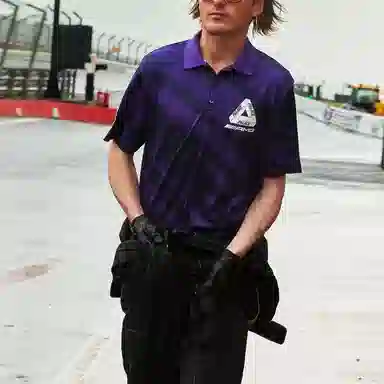 PALACE x AMG Polo Purple