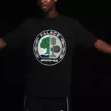 PALACE SS21 x AMG Emblem T-Shirt Black LogoT