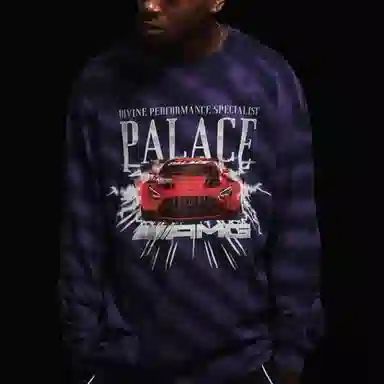 PALACE SS21 x AMG Longsleeve Purple Logo