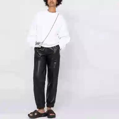 Alexander Wang FW21 Logo Crewneck White