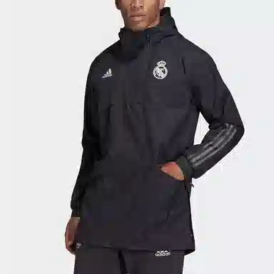 adidas Real Madrid Hoodie Jacket Black