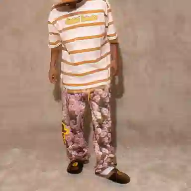 Drew House Cartoon Font Ss Tee Neapolitan Stripe T