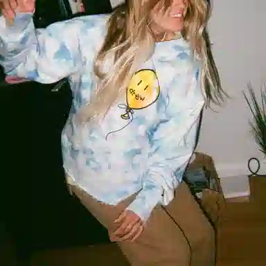 Drew House FW21 Joy Deconstructed Hoodie Cloud