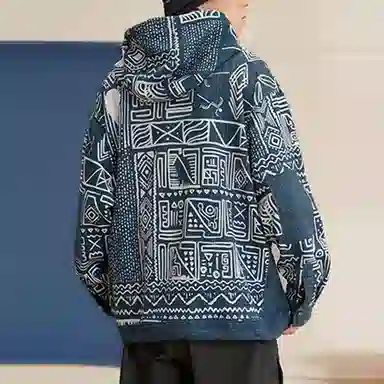 Li-Ning Graphic Print Pullover Navy