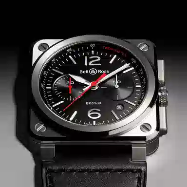 BELL ROSS 100 42mm BR0394-BLC-STSCA