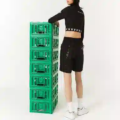 Lacoste SS22 Logo Print Long Sleeve Tee Black