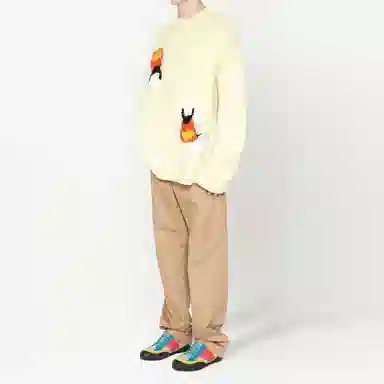 JW Anderson FW22 Cartoon Pattern Wool Sweater