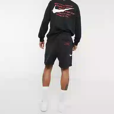 Nike Swoosh French Terry Short Black