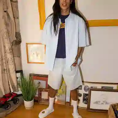 Drew House Theo Patch Denim Shorts