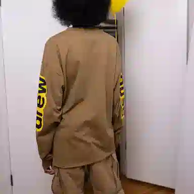 Drew House Logo Long Sleeve Tee Brown