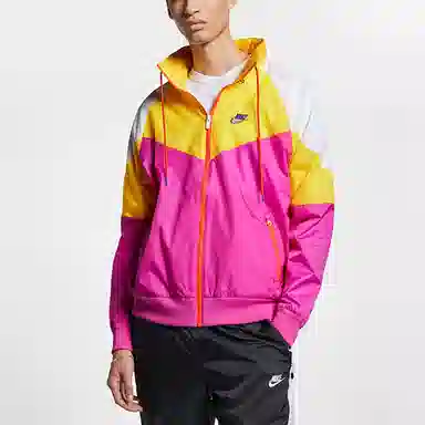 Nike Windbreaker Jacket Yellow Purple