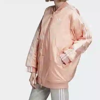 adidas Originals Long Bomber Jacket Glow Pink