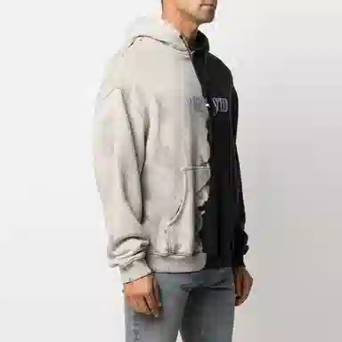 REPRESENT Hoodie Black White