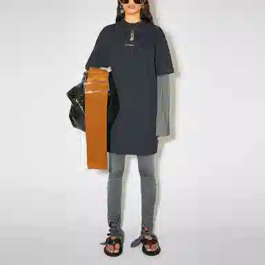 Acne Studios Black Cotton T-Shirt