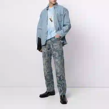 Martine Rose Tie-Dye Logo T-Shirt