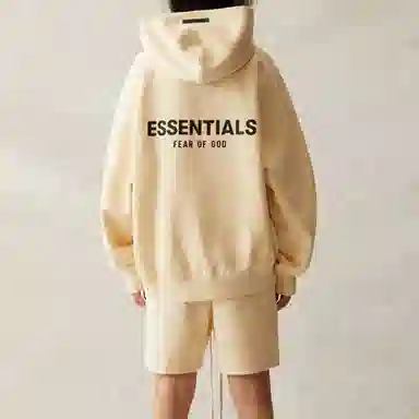 Fear of God Essentials Cream Hoodie