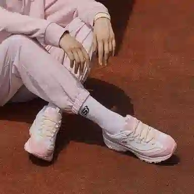Skechers D'LITES 1.0 White Pink