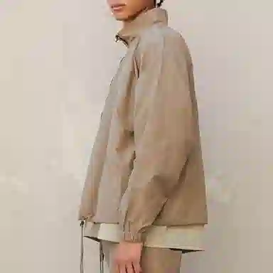 Fear of God Essentials FW21 Half Zip Track Jacket Harvest