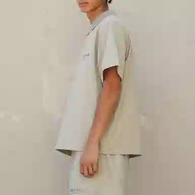 Fear of God Essentials FW21 Ss Polo Pistachio LogoPolo