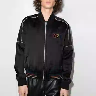 Saint Laurent Satin Zip Jacket