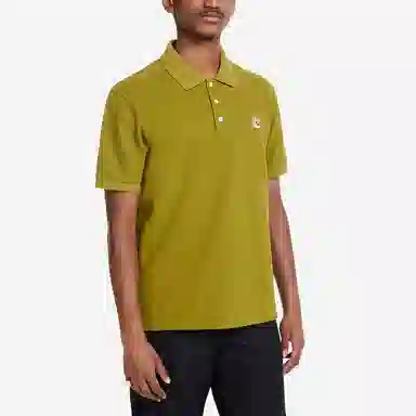 Maison Kitsune Polo Shirt Brown Green