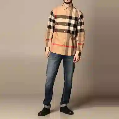 Burberry Check Long Sleeve Shirt