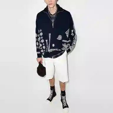 Palm Angels Cardigan Blue