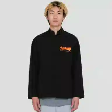 Thrasher Flame Tang Suit Jacket Black