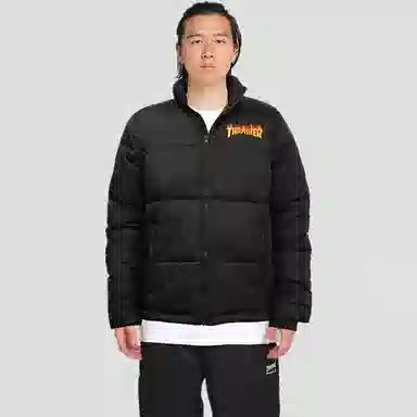 Thrasher Puffer Jacket Black