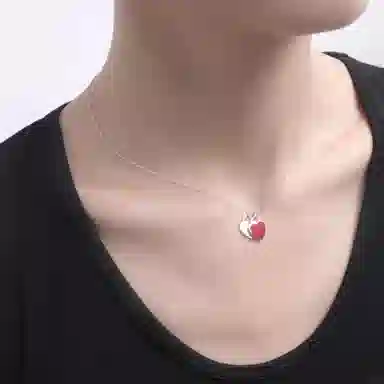 Tiffany & Co. Return to Tiffany Red Heart Necklace
