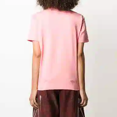 MSGM Logo T-Shirt Pink