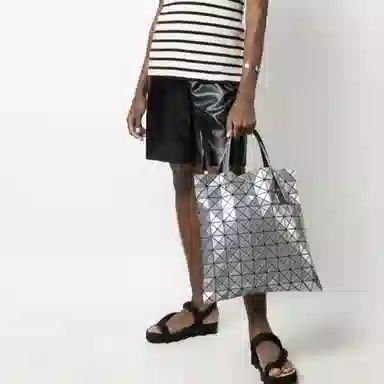 ISSEY MIYAKE Prism Tote Silver