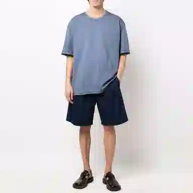 Maison Margiela SS22 Logo T-Shirt Blue