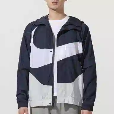 Nike Sportswear Swoosh Hooded Jacket Navy