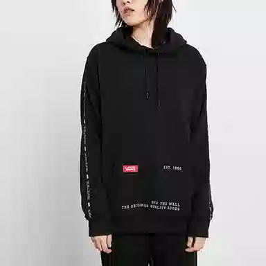 Vans Logo Sleeve Sweatshirt Black