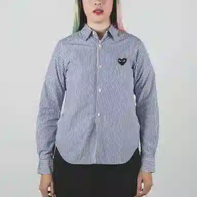 CDG Play Striped Shirt