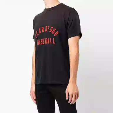 Fear of God Baseball Tee Vintage Black LogoT