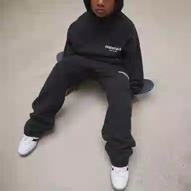 Fear of God Essentials Kids Hoodie Stretch Limo