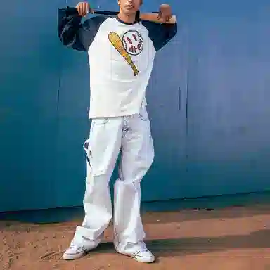 Drew House Play Ball Baseball Tee Navy