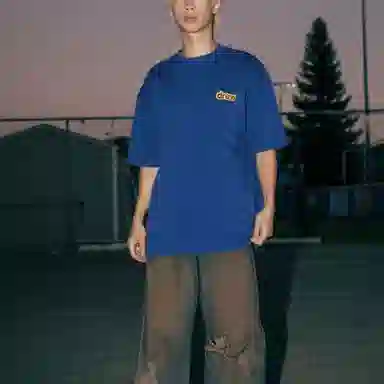 Drew House FW22 Drewplosion SS T cobalt blue