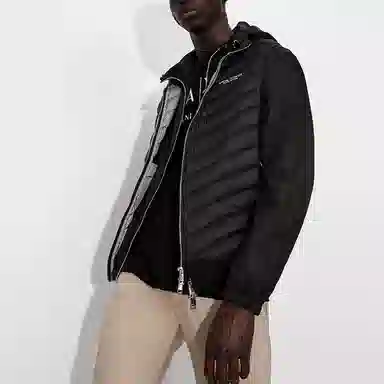 Armani Exchange SS22 Quilted Vest Black