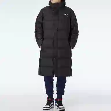 PUMA Long Oversized Down Jacket Black