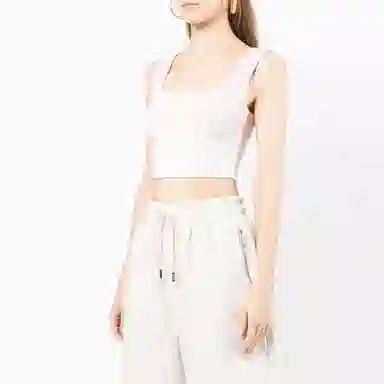 TEAM WANG FW22 Logo Gradient Tank Pink