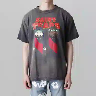 SAINT Mxxxxxx x Denim Tears SS22 Brown T-Shirt