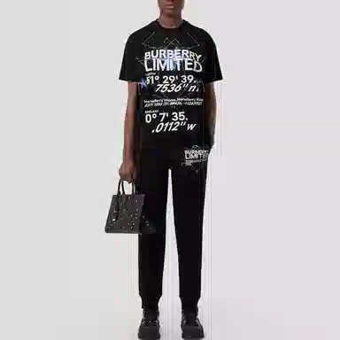 Burberry FW22 Logo Print T-Shirt Black