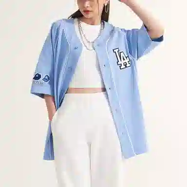 MLB Los Angeles Dodgers Logo T-Shirt Blue