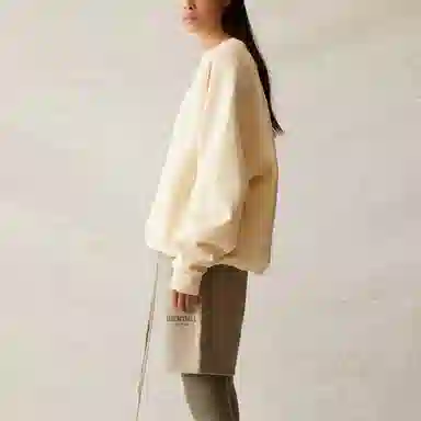 Fear of God Essentials SS21 Pull-Over Crewneck Buttercream/Cream