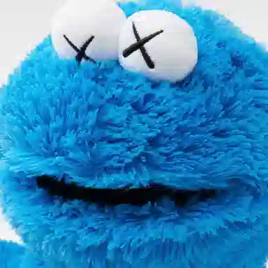 UNIQLO x KAWS x Sesame Street Cookie Monster Plush 49cm