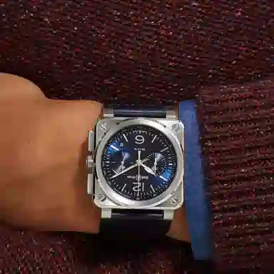 BELL ROSS 03 100 42mm BR0394-BLU-STSCA