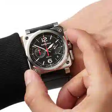 BELL ROSS 100 42mm BR0394-BLC-STSCA